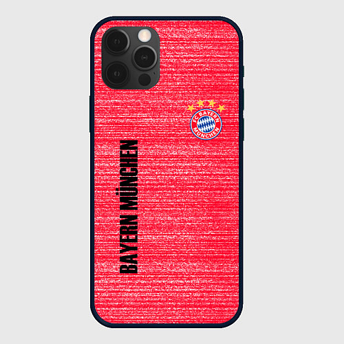 Чехол iPhone 12 Pro Max BAYERN MUNCHEN БАВАРИЯ football club / 3D-Черный – фото 1