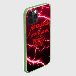 Чехол для iPhone 12 Pro Max Metallica Madly in Angel, цвет: 3D-салатовый — фото 2