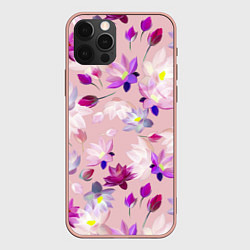 Чехол iPhone 12 Pro Max Цветы Разноцветные Лотосы