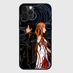 Чехол iPhone 12 Pro Max Кирито и Асуна - Sword Art Online