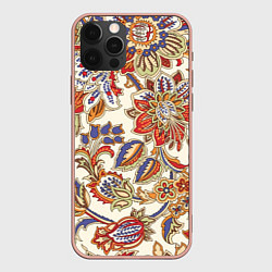 Чехол iPhone 12 Pro Max Цветочный винтажный орнамент