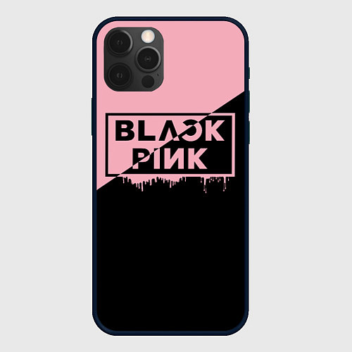 Чехол iPhone 12 Pro Max BLACKPINK BIG LOGO / 3D-Черный – фото 1