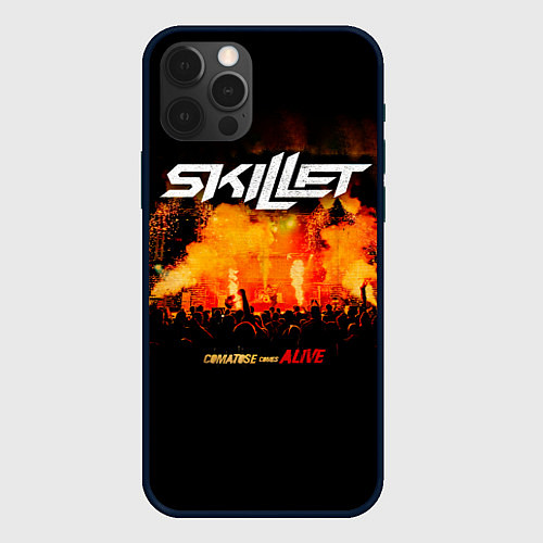 Чехол iPhone 12 Pro Max Comatose Comes Alive - Skillet / 3D-Черный – фото 1