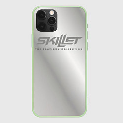 Чехол для iPhone 12 Pro Max The Platinum Collection - Skillet, цвет: 3D-салатовый