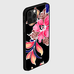 Чехол для iPhone 12 Pro Max Сон в летнюю ночь Beautiful flower, цвет: 3D-черный — фото 2