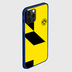 Чехол для iPhone 12 Pro Max Фк боруссия - fc borussia logo, цвет: 3D-тёмно-синий — фото 2