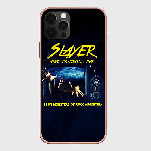 Чехол iPhone 12 Pro Max Mind Control Live - Slayer / 3D-Светло-розовый – фото 1