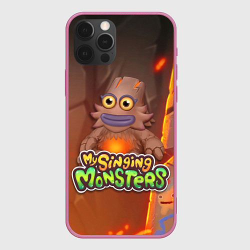 Чехол iPhone 12 Pro Max My singing monsters ЛАВАТЁКА Kayna / 3D-Малиновый – фото 1