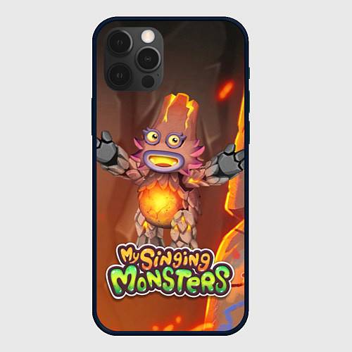 Чехол iPhone 12 Pro Max My singing monsters ЛАВАТЁКА / 3D-Черный – фото 1