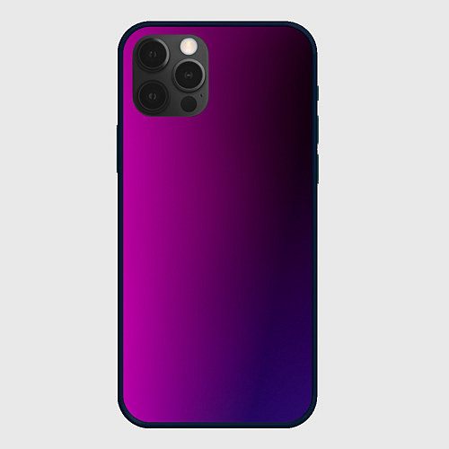 Чехол iPhone 12 Pro Max VIOLET gradient / 3D-Черный – фото 1