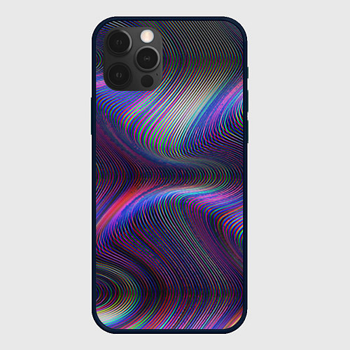 Чехол iPhone 12 Pro Max WAVES ILLUSION / 3D-Черный – фото 1