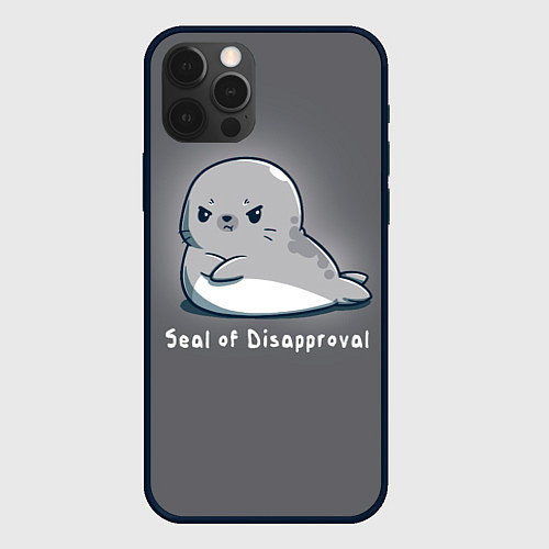 Чехол iPhone 12 Pro Max Seal of Disapproval / 3D-Черный – фото 1