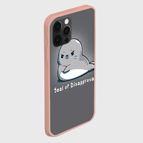 Чехол iPhone 12 Pro Max Seal of Disapproval / 3D-Светло-розовый – фото 2