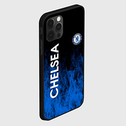 Чехол для iPhone 12 Pro Max Chelsea пламя, цвет: 3D-черный — фото 2