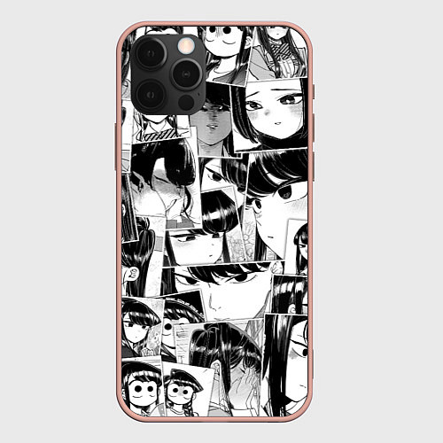 Чехол iPhone 12 Pro Max Komi san pattern / 3D-Светло-розовый – фото 1