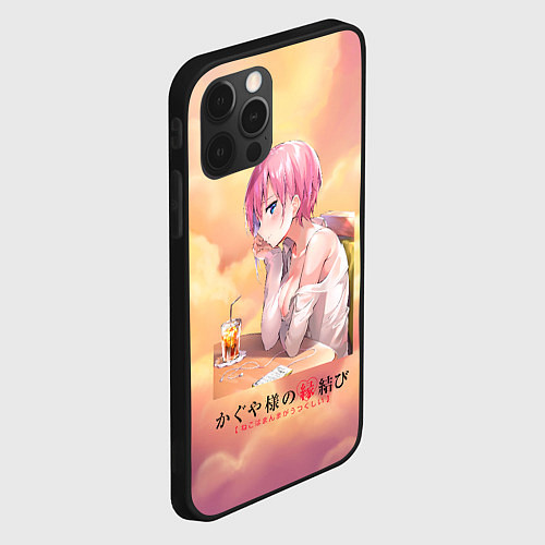 Чехол iPhone 12 Pro Max Тика Фудзивара Chika Fujiwara / 3D-Черный – фото 2