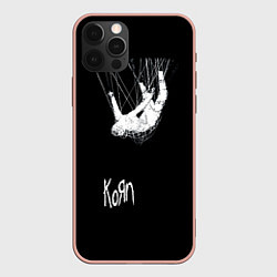Чехол для iPhone 12 Pro Max KoЯn Korn, цвет: 3D-светло-розовый