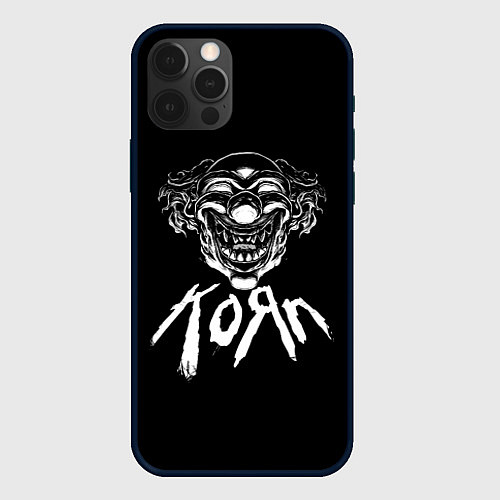 Чехол iPhone 12 Pro Max KoЯn Korn клоун / 3D-Черный – фото 1