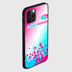 Чехол для iPhone 12 Pro Max Land Rover Neon Gradient, цвет: 3D-черный — фото 2