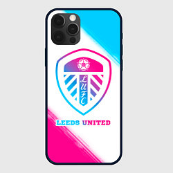 Чехол iPhone 12 Pro Max Leeds United Neon Gradient