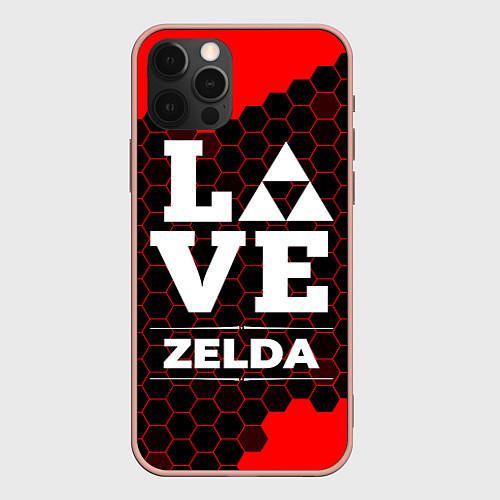 Чехол iPhone 12 Pro Max Zelda Love Классика / 3D-Светло-розовый – фото 1