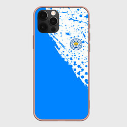 Чехол для iPhone 12 Pro Max Leicester city Лестер Сити, цвет: 3D-светло-розовый