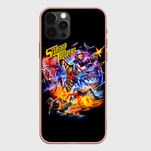 Чехол iPhone 12 Pro Max Starship Troopers Звездный Десант / 3D-Светло-розовый – фото 1