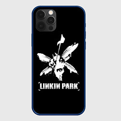 Чехол для iPhone 12 Pro Max Linkin Park белый, цвет: 3D-тёмно-синий