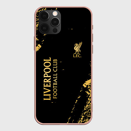 Чехол iPhone 12 Pro Max Liverpool гранж / 3D-Светло-розовый – фото 1