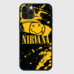 Чехол iPhone 12 Pro Max NIRVANA логотип и краска