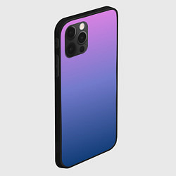 Чехол для iPhone 12 Pro Max PINK-BLUE GRADIENT ГРАДИЕНТ, цвет: 3D-черный — фото 2