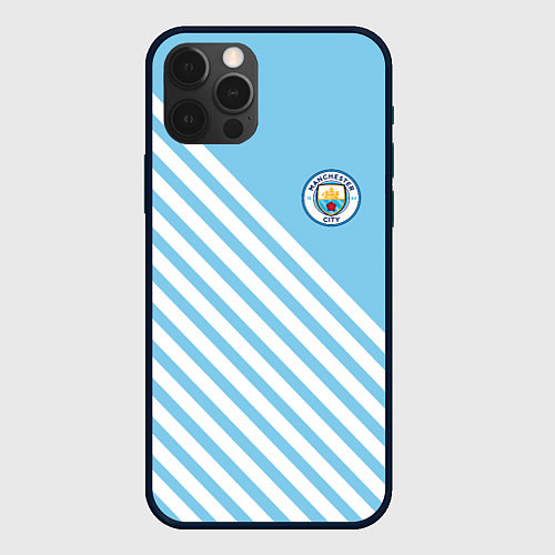 Чехол iPhone 12 Pro Max Manchester city манчестер сити былые волосы / 3D-Черный – фото 1