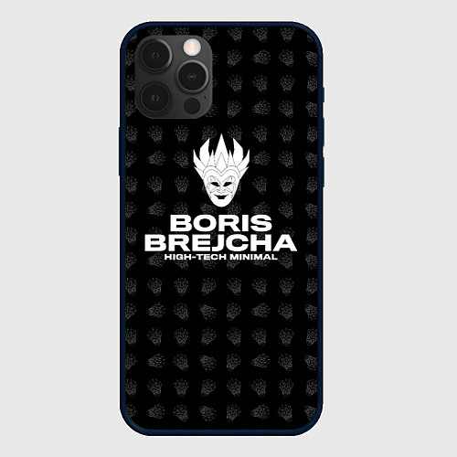 Чехол iPhone 12 Pro Max Boris Brejcha High-Tech Minimal / 3D-Черный – фото 1