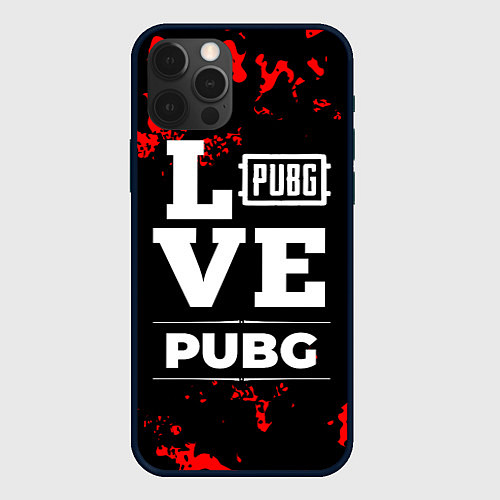 Чехол iPhone 12 Pro Max PUBG Love Классика / 3D-Черный – фото 1