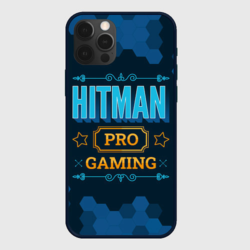 Чехол iPhone 12 Pro Max Игра Hitman: PRO Gaming / 3D-Черный – фото 1