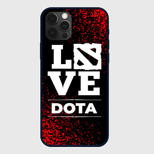 Чехол iPhone 12 Pro Max Dota Love Классика / 3D-Черный – фото 1