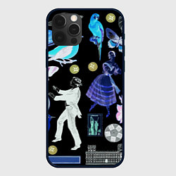 Чехол для iPhone 12 Pro Max Underground pattern Fashion 2077, цвет: 3D-черный