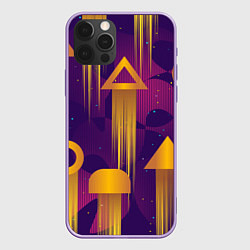 Чехол для iPhone 12 Pro Max Игровые геометрические фигуры, цвет: 3D-сиреневый