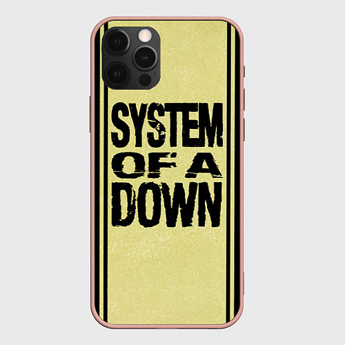 Чехол iPhone 12 Pro Max System of a Down: 5 Album Bundle / 3D-Светло-розовый – фото 1