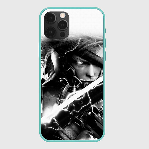 Чехол iPhone 12 Pro Max МЕТАЛ ГИР СОЛИД- METAL GEAR / 3D-Мятный – фото 1