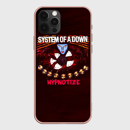 Чехол iPhone 12 Pro Max Hypnotize - System of a Down / 3D-Светло-розовый – фото 1