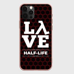 Чехол для iPhone 12 Pro Max Half-Life Love Классика, цвет: 3D-светло-розовый