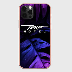 Чехол iPhone 12 Pro Max Tokio Hotel Neon Monstera