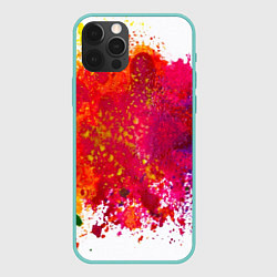 Чехол для iPhone 12 Pro Max Красочный BOOM, цвет: 3D-мятный