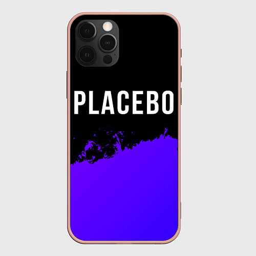 Чехол iPhone 12 Pro Max Placebo Purple Grunge / 3D-Светло-розовый – фото 1