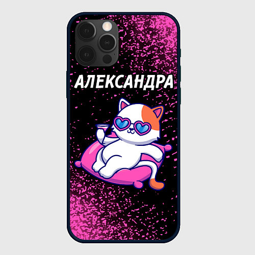 Чехол iPhone 12 Pro Max Александра КОШЕЧКА Арт / 3D-Черный – фото 1