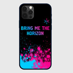 Чехол для iPhone 12 Pro Max Bring Me the Horizon Neon Gradient, цвет: 3D-черный