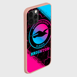 Чехол для iPhone 12 Pro Max Brighton Neon Gradient, цвет: 3D-светло-розовый — фото 2