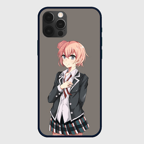 Чехол iPhone 12 Pro Max Юи Юигахама OreGairu / 3D-Черный – фото 1