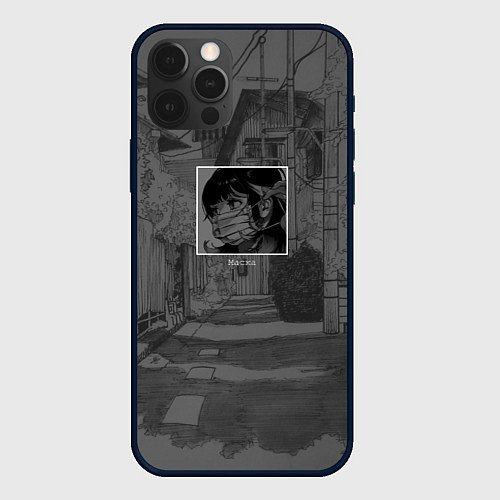 Чехол iPhone 12 Pro Max MASKA / 3D-Черный – фото 1